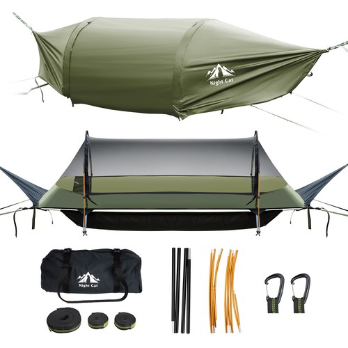 Flat lay hammock with mosquito - flat,